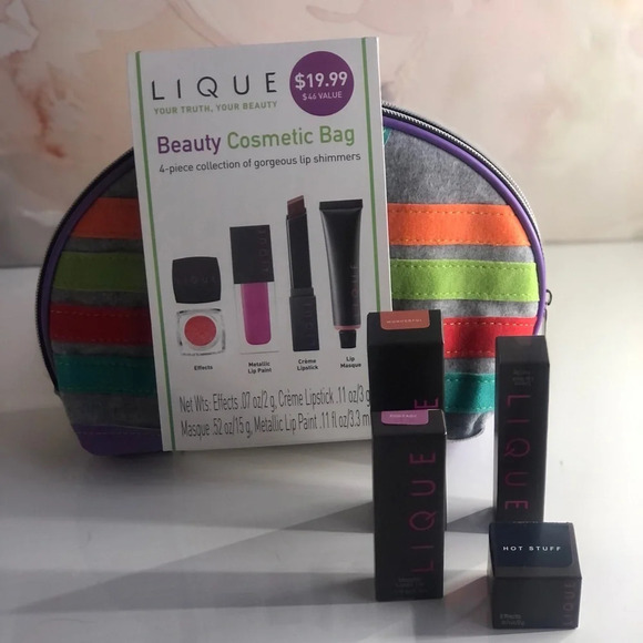 Lique Beauty cosmetic bag! Lip bundle - Picture 1 of 3